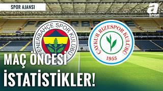 Fenerbahçe - Rizespor Maçı Öncesi Öne Çıkan İstatistikler Ve Son Gelişmeler
