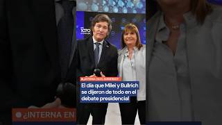 INTERNA ENTRE BULLRICH Y MILEI: El día que se dijeron DE TODO en el debate presidencial
