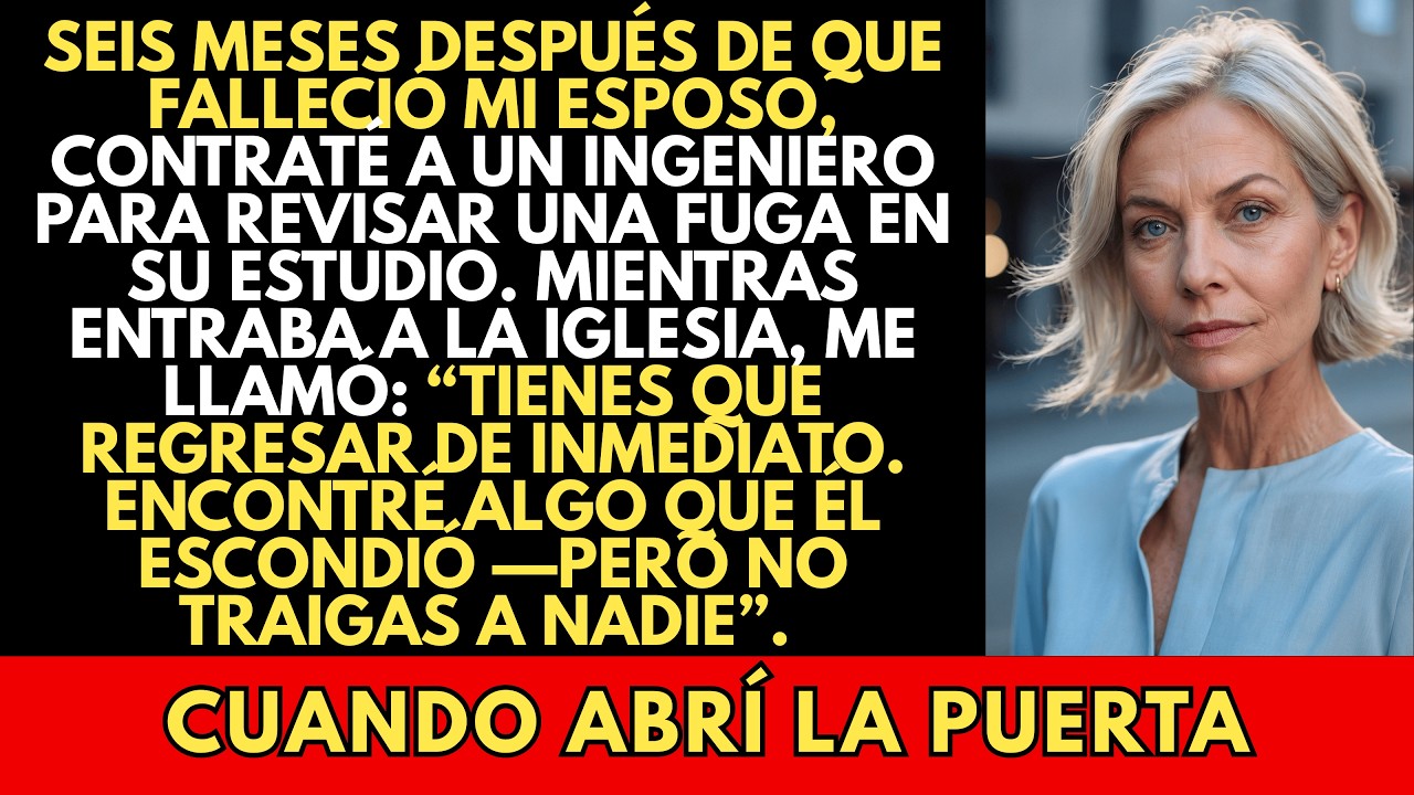 “Ven A Casa Ahora, Pero Sola”, Dijo El Ingeniero Al Revisar El Estudio De Mi Esposo Difunto