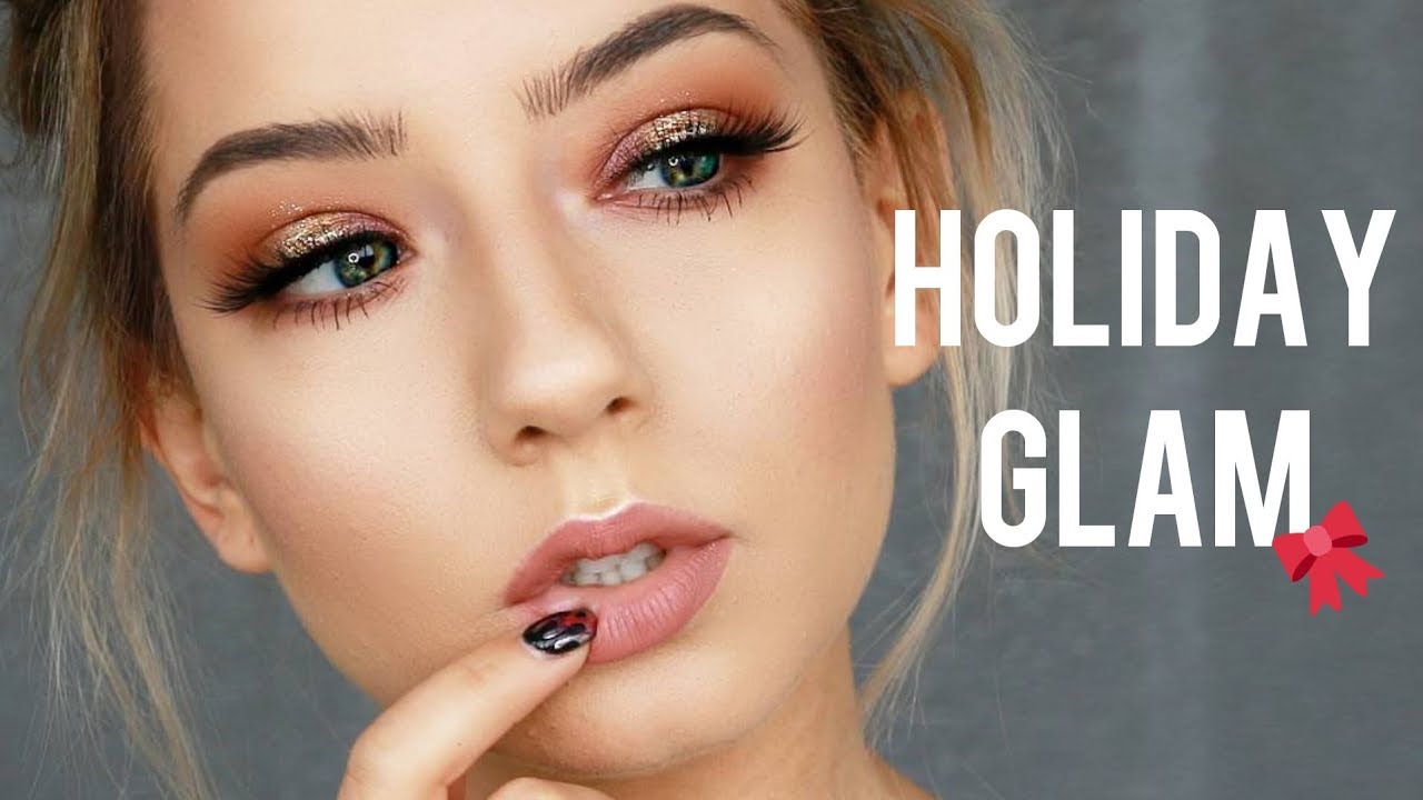 Holiday Glam GRWM W/ UD Heavy Metal Holiday Collection - YouTube