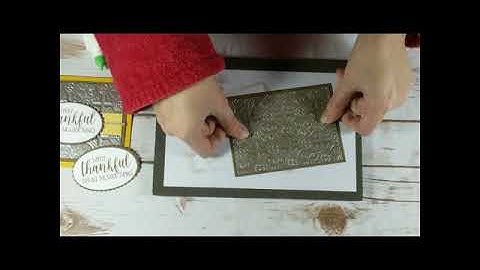 Tuesday Tip: Inking Tin Tile Embossing Folder