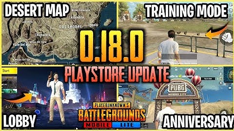 PUBG MOBILE LITE 0.18.0 PLAYSTORE UPDATE !! | MIRAMAR, TRAINING MODE, NEW LOBBY, TDM RUINS & MORE🔥