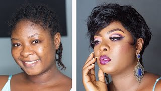 EASY COLORFUL CUTCREASE ON HOODED EYES  (very teary) / Dumebi Lea