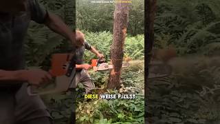 Mit diesem Trick fällt der Baum genau dahin! 😲 #shortsvideo