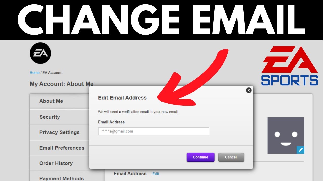 How To Change Email Address On EA Sports YouTube