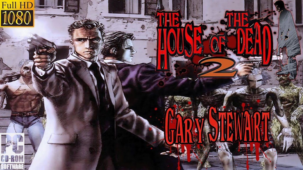 The House of The Dead 2 (Gary Stewart) Very Hard, Red Blood, All Civilians Rescued - 1 Coin