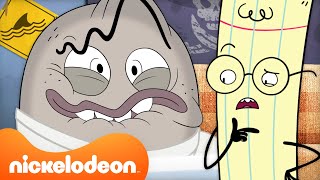 Rock Gets Robotic Eyebrows! 🤨 BRAND NEW Rock Paper Scissors Scene | Nicktoons