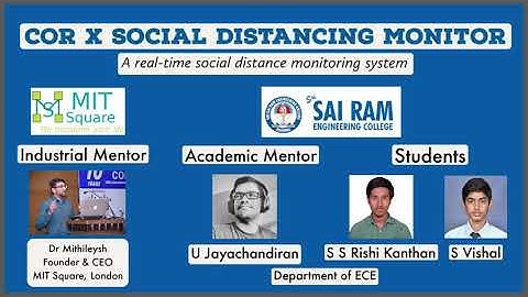 COR X Social Distance Monitoring System (using AI)