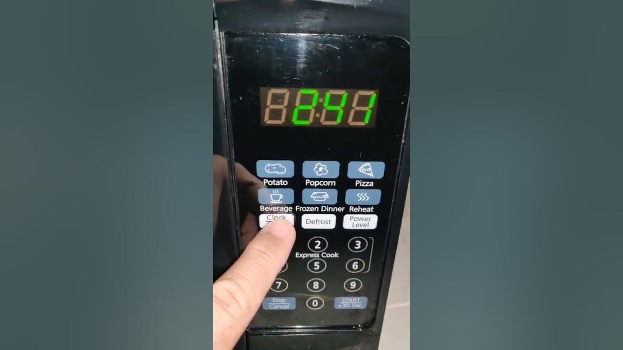 How to set microwave time sunbeam 700 watt black youtube