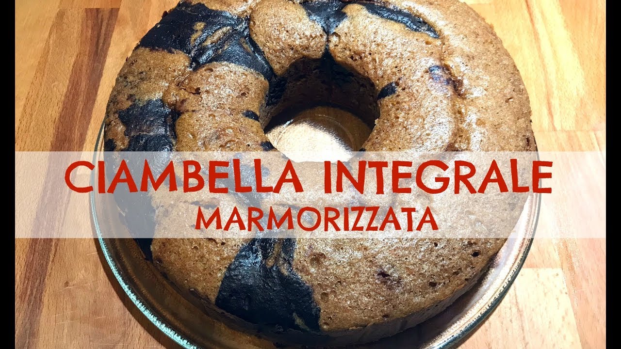 Ciambella Marmorizzata Integrale, buonissima! (Dolci) 2C+K