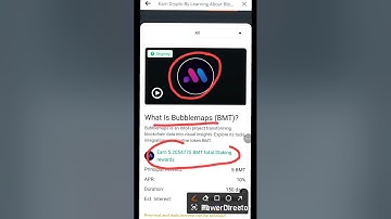 Binance Learn & Earn || What is Bubblemaps (BMT)? | All Quiz Answers | 100% Correct!