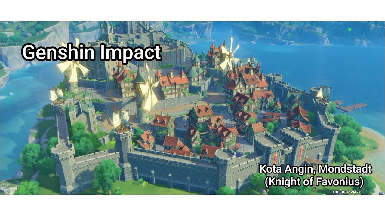 Genshin Impact Kota Angin, Mondstadt (Knight of Favonius) 2024 YouTube