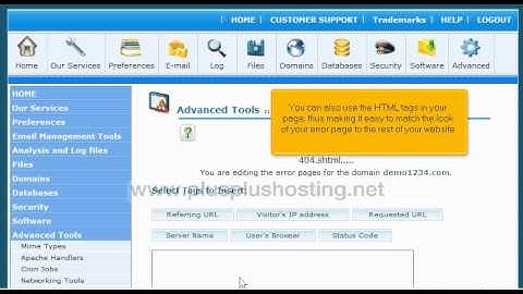 How to create custom error pages in cpanel - RVSkin theme