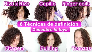 6 EASY DEFINITION techniques for CURLS | STEP BY STEP for your TYPE OF CURL