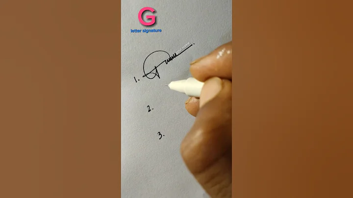G letter stylish signature #viralvideo #signature #handwriting #calligraphy #calligraphy