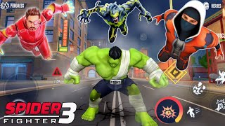 💥AVENGERS ATTACK💥 in SPIDER FIGHTER 3 ANDROID/IOS GAMEPLAY.