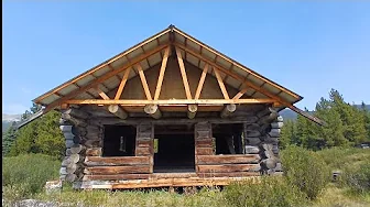  Cadomin Trapper cabin unfinished in the mountains rocky mountain house alberta 