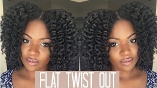 Flat Twist Out On Blown Out Hair