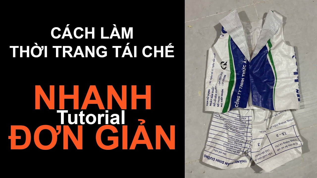 Cách làm thời trang tái chế cho bé trai nhanh | Tím Mụi