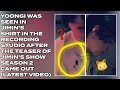 Yoongi Wurde Nach Veröffentlichung Des Teasers Für Jimins Show In Jimins Hemd Im Aufnahmestudio