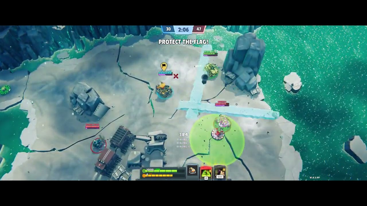 Spider Tanks : Santa + Heal work?? Hold the Flag !! 스파이더탱크 갈라게임즈