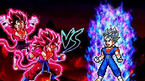 Fusion Xeno Gogeta SSJ4 V2 OP (Goku & Vegeta) VS Vegito V3 OP (all form) in Jump Force Mugen