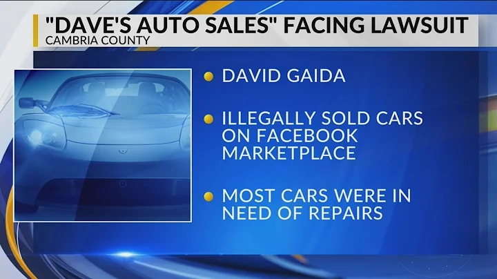 Lawsuit filed against Cambria County car dealer accused of scamming customers