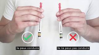 Ethylotest chimique jetable 0.2g jeune conducteur