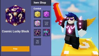 Roblox Bedwars, But you can Buy Custom Lucky Blocks