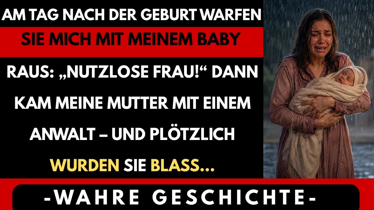 Drei Tage nach meinem Kaiserschnitt schlug meine Schwiegermutter mir die Tür vor der Nase zu, während ich meine schreiende Tochter im eisigen Regen hielt. „In diesem Haus ist kein Platz für eine...