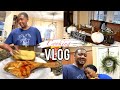COOKING VLOG | FALL DECOR | FRYING FISH + CHICKEN WINGS