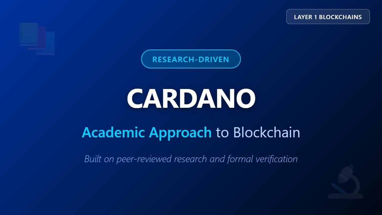 Cardano Explained: Research-Driven Blockchain for Beginners | Layer 1 Series