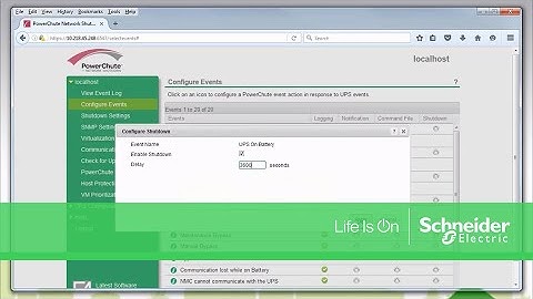 Configuring Smart-UPS to Shutdown After Specified Period on Battery | Schneider Electric