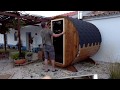 DIY sauna | Barrel Sauna |  Outdoor Sauna kit