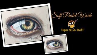 Soft Pastel Work//Beautiful Eye..‎@tapas art n craft  screenshot 2