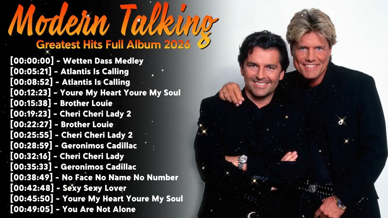 Full Album Modern Talking Greatest Hits – Top Euro Disco and 80s