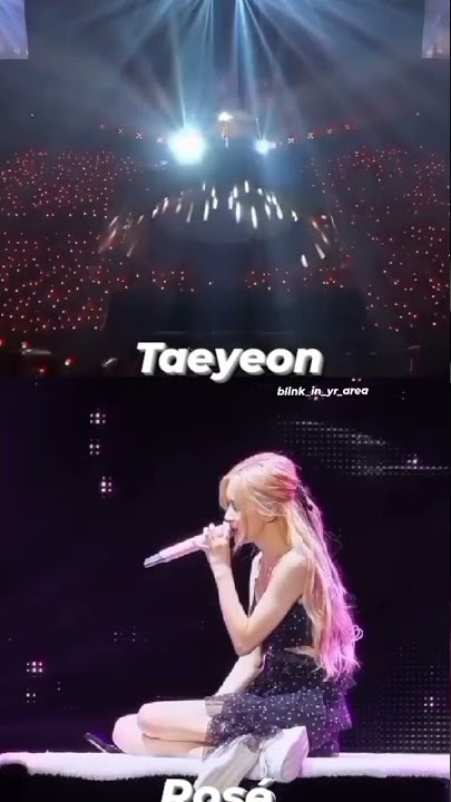Taeyeon VS Rosé vocals 🥰 #blackpink #rose #taeyeon #shorts