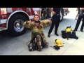 Fireman dressing up