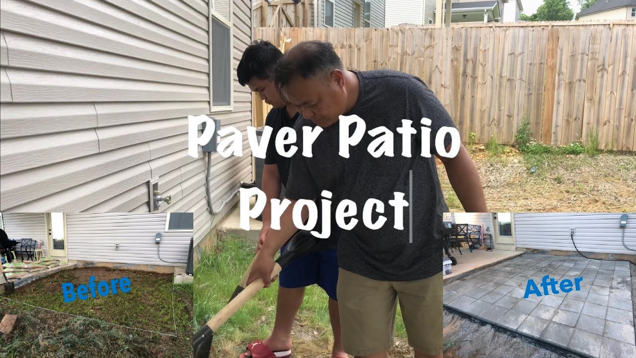 Paver Patio diy YouTube