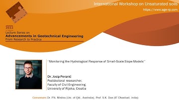 AGERP 2022: L7 (International Workshop on Unsaturated Soils) | Dr. Josip Peranić