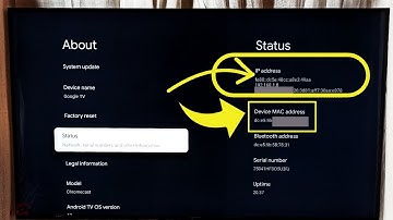 SONY Smart Google TV : How to Find IP Address and MAC Address | 2 Ways