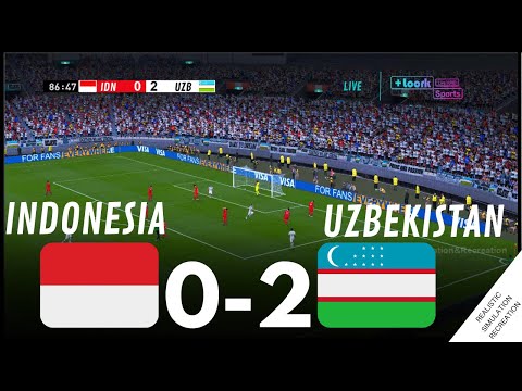 TIMNAS INDONESIA U23 [0-2] UZBEKISTAN U23 - Piala Asia AFC U23 2024 | Sorotan Simulasi Video Game