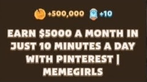 EARN $5000 A MONTH IN JUST 10 MINUTES A DAY WITH PINTEREST IMEMEGIRLS |Memefi New Video Code |MEMIFI