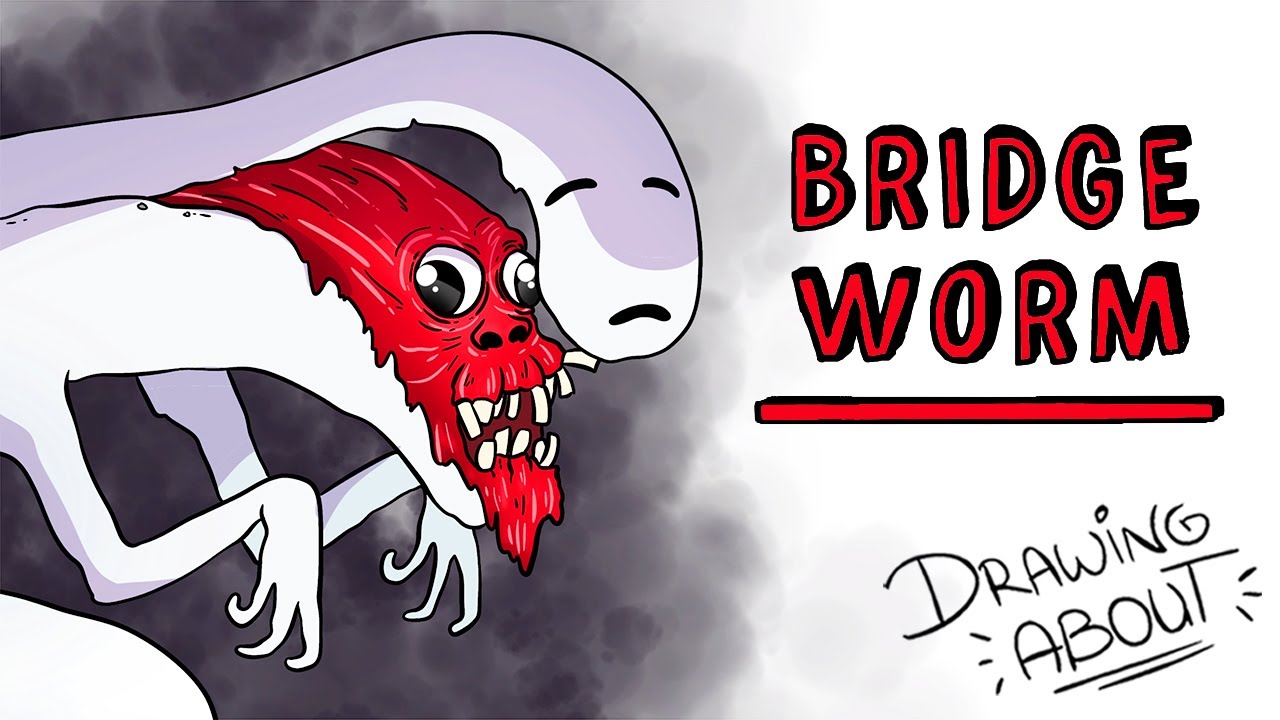 ⁣BRIDGE WORM (Criatura Trevor Henderson) | Creepypasta Draw My Life