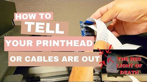 How To Tell If DTF Printhead|Cables Are Out | Red Light Of Death