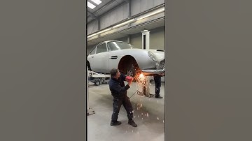 Aston Martin DB5 Restoration Is UNREAL! 😳🔥 #carshorts #carvideos #classiccars #carrestoration