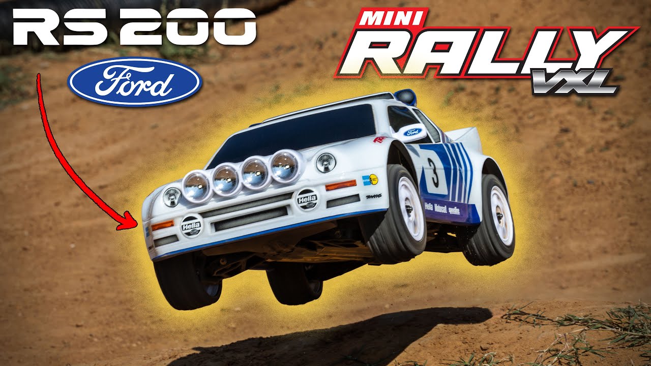 Traxxas Mini Rally Ford RS200 4x4 VXL Brushless 1/16 RTR AWD Rally