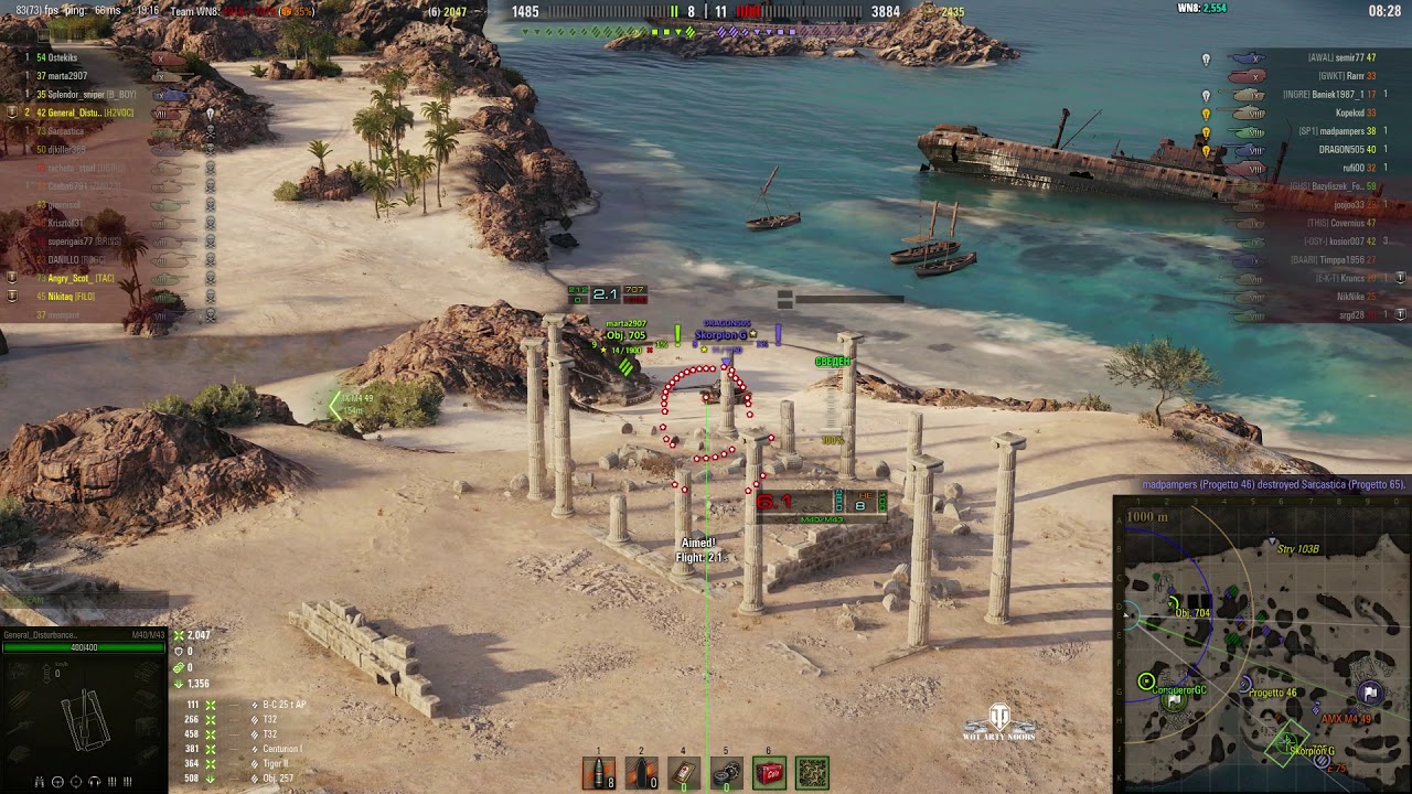 world of tanks news M40/M43 - First MOE - platooning with Nikitaq