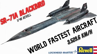 SR-71A Blackbird World Fastest Aircraft 3.529 KM/H -1/48 Revell Scale Model Full Build