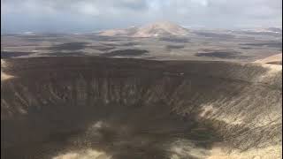 Walking On The Rim Of Caldera Blanca Volcano